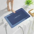 thumbnail image 4 of sruoe Bath Rugs, Bath Mats for Bathroom Floor, Bathroom Rugs, Non Slip WaterAbsorbent Stain Resistant Bath Mats, Rubber Mat, Bathroom Door Mat Household Use, Blue, 4 of 6