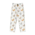 thumbnail image 4 of Goofa Funny Chicken Printed Soft Pajama Pants for Men, Wide Leg Comfy Casual Lounge Yoga Pants-Medium, 4 of 9