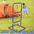 thumbnail image 1 of Ladder Ball Toss Game Set for Lawn Backyard Family Interactive Game Children's Ladder Golf Stand Portable Indoor Outdoor Sports Multicolor, 1 of 5