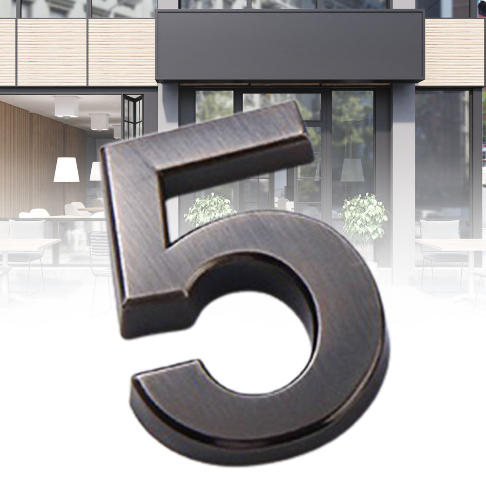 SPRING PARK Modern House Numbers Plaque Number Digits Sticker Plate Sign Numeral Door Letter - image 3 of 7
