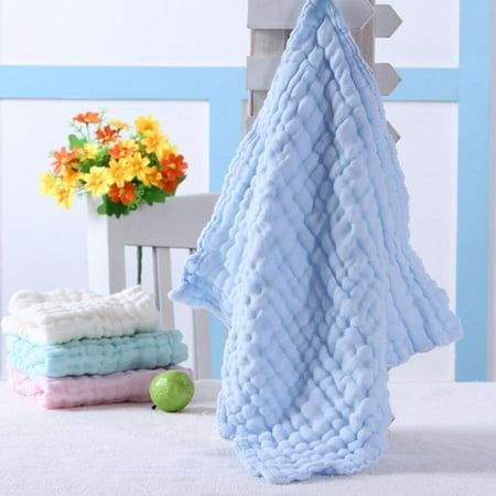 2019 Hot Sale 5Pcs Baby Washcloths For Sensitive Skin Washcloths Cotton Towels Gauze Square Towel for (Best Baby Bath Towels 2019)