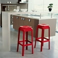 thumbnail image 3 of Compamia Tabouret de Bar en Polycarbonate 30 Pouces Rouge Brillant, 3 of 4