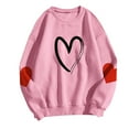thumbnail image 4 of ShiShine Womens Casual Crewneck Sweatshirt Long Sleeve Tops Cute Printed Pullover Loose Fit, 4 of 5