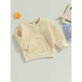 thumbnail image 3 of Bagilaanoe Toddler Baby Girl Boy Casual Sweatshirt Long Sleeve Pullover 6M 12M 18M 24M 3T 4T Kids Fall Loose Tee Tops, 3 of 8