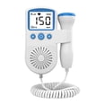 thumbnail image 4 of Monitor de frecuencia cardíaca fetal para bebés con pantalla digital y 0 radiaciones, monitor de latidos cardíacos fetales Doppler doméstico, color azul cielo, 4 of 13