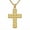 5, variant on Birthstone Necklace for Men December Olive Green Cross Pendant 40mm 14K Gold Plated Christian Jewelry