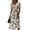 Navy, variant on Garden Floral Print V-Neck Wrap Dress for Women - Short Sleeve High Waist A-Line Midi Summer Dress, Flowy Boho Vacation Party Gown with Cinched Waist Watermelon Red XL