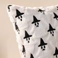 thumbnail image 6 of Halloween Pillow Covers 18x18 Embossed Ghost Throw Pillow Case, Spooky Decorative Couch Pillow Covers for Sofa Living Room Bed, Soft Polyester Spandex Halloween Decor by OVFUIZ, 6 of 9