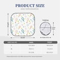 thumbnail image 3 of Salouo Cute Tennis Rackets Pattern Car Windshield Sun Shade Foldable | Front Windshield Shade for Sun, Heat and UV Rays | Interior Sun Protection-Large, 3 of 6