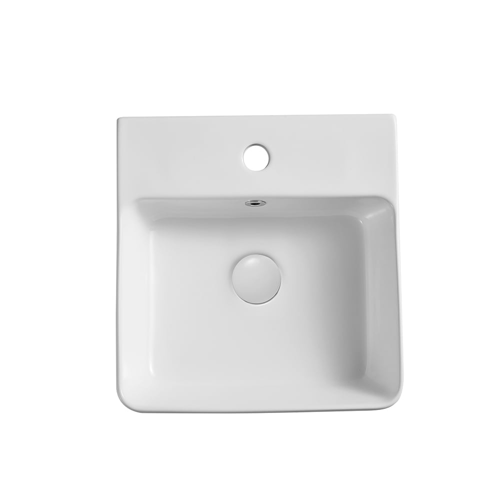 Kepooman Ceramic Rectangular Vessel Sink, Above Counter Bathroom Vanity Sink, Bathroom Sink Art Basin (Faucet No Included ) Kepooman Ceramic Rectangular Vessel Sink, Above Counter Bathroom Vanity Sink, Bathroom Sink Art Basin (Faucet No Included )
