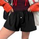 thumbnail image 1 of MKLEKYY Pantalones Cortos para Mujer, Bonitos, Suaves, Elásticos, de Cintura Baja, con Estampado A Cuadros y Botones En La Parte Delantera, para Pijama, Ropa de Dormir, 1 of 4