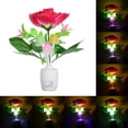 thumbnail image 3 of LED Flower Vase Potted Wall Plug-in Light Sensor Color Changing Night Lamp Decor, 3 of 7