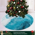 thumbnail image 6 of Coolnut Marble Christmas Tree Skirt Home Decoration Large Round Christmas Tree Skirt for Holiday Party Home Christmas Day Ornaments,35.4", 6 of 6
