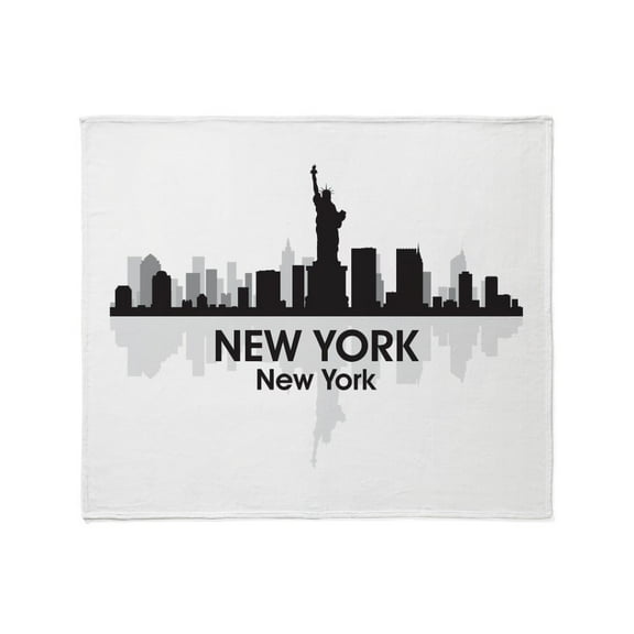 CafePress - New York Skyline Throw Blanket - Soft Fleece Throw Blanket, 50"x60" for All Ages