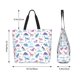 thumbnail image 5 of Balery Dinosaur Bolsa Tote Estilo Estético con Cremalleras, Bolsa de Hombro, Bolsa de Compras Grande y Plegable, 5 of 8