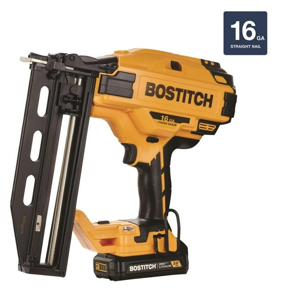 Bostitch 20V Max Cordless 16 Ga. Finish Nailer Kit