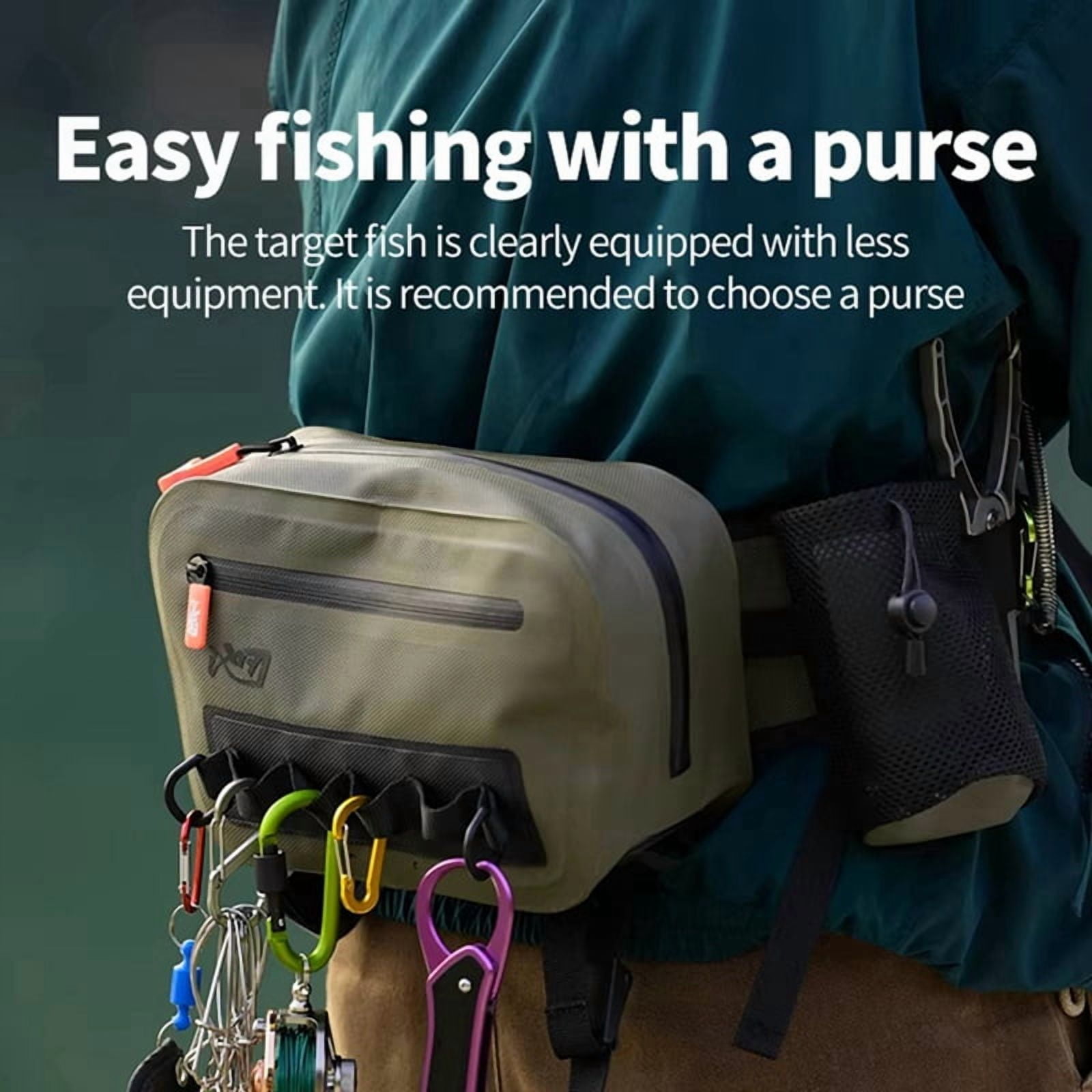 Fishing Shoulder Bag Fishing Tackle Waterproof Bag Outdoor Capacity Fishing Lures Bag Line Box Storage Accessories,1 x Fishing Shoulder Bag,Photo Color