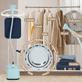 thumbnail image 6 of Advwin 2000W Standing Garment Steamer with 10 Steam Levels, 2.7L Tank for 90 Min Steam, Dual Rod Adjustable Height, Vertical & Flat Ironing with Accessories (Blue), 6 of 10