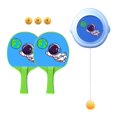 thumbnail image 1 of Mesa de ping pong colgante, juego de autoentrenamiento con raquetas y pelotas. Raqueta Azul 2, 1 of 9