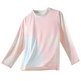 thumbnail image 2 of MKOSPLRT 4-15 Years Kids Long Sleeve Summer Tops Crew Neck Quick-Dry Ice Silk Tshirts Funny Tie Dye Moisture Wicking Athletic Tops for Girl Boy, 2 of 3