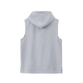 thumbnail image 5 of Noric Men's Sleeveless Hooded Tank Top Button Front Muscle Tee with Big Pocket Casual Gym Hoodie Vest for Summer, 5 of 7