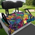 thumbnail image 3 of Bulopur Palm Tree Golf Seat Covers for Cart Washable Golf Cart Seat Towel Blanket with 4 Front Pockets& Nonskid Bottom Fits for EZGO, Yamaha, Club Car, 3 of 8