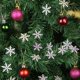 thumbnail image 2 of 200 piezas 3 cm árbol de Navidad plástico blanco copos de nieve fiesta decoración de escritorio para el hogar Tmvgtek Oficina Multiescena Multifunción, 2 of 6