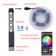thumbnail image 4 of Advancent RGB Strip Light APP Control remoto Colorido compatible con Bluetooth Infrarrojo Inteligente Regulable Telón de fondo LED String Controlador Iluminación novedosa Juego 5 Advancent HA009323-05, 4 of 6