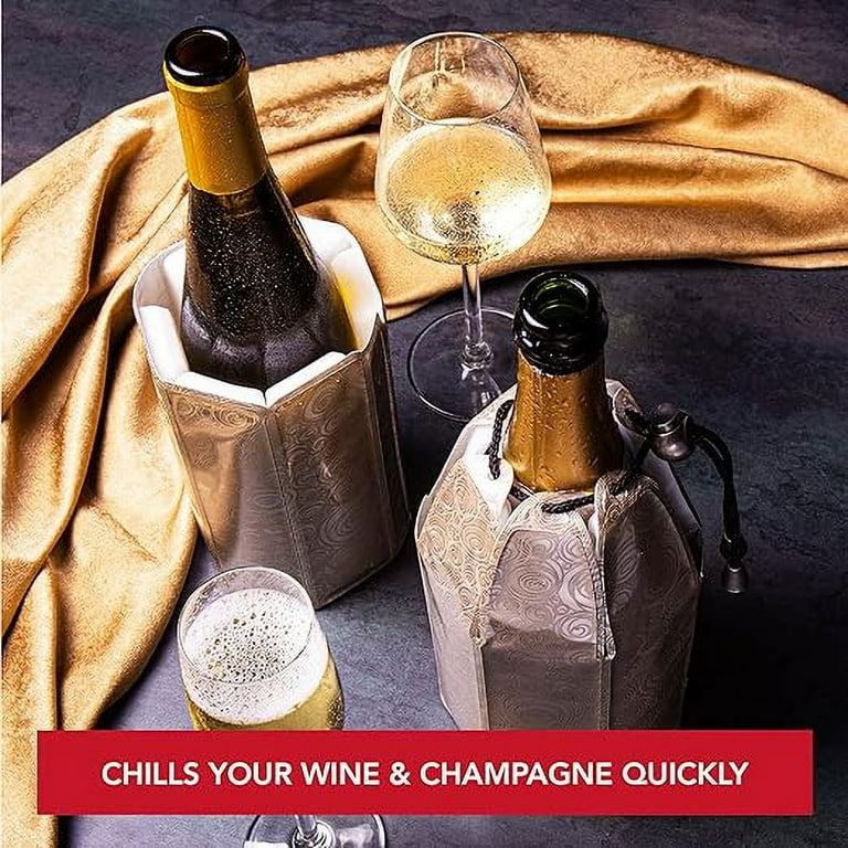 Vacu Vin Active Champagne Cooler - Raffreddatore Riutilizzabile Per Bottiglie Di Vino E Champagne