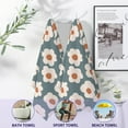 thumbnail image 4 of Boho Groovy Flowers Hand Towels Vintage White Daisy Bath Towel Set of 2 Soft Kitchen Dish Towels Decorative Bathroom Face Towels for Guest Gym Yoga 28 x 14 Inch, 4 of 14
