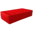 thumbnail image 2 of 12 Qty Macaw-Red 24 Slot Flocked Storage Tray Inserts - For Merchandise Jewelry & Organization - N'icePackaging, 2 of 10