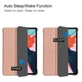 thumbnail image 2 of Dteck Smart Case for Apple iPad 10.9" Air 4th Gen (2020 Released),Slim Hard Back Shell Luxury Leather Automatic wake/sleep Kickstand Folio Protective Cover,Rosegold, 2 of 8