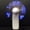 Blue, variant on Blarkrus LED Handheld Mini Fan, 3 Speed Adjustable with Flash Effects, for Outdoor Gatherings Concerts Parties Setup, Red