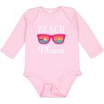 thumbnail image 3 of Inktastic Beach Please Sunglasses Gift Girls Long Sleeve Baby Bodysuit, 3 of 5