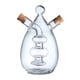 thumbnail image 4 of Dispensador de aceite 2 en 1, vinagrera con vertedor, botella clásica de vidrio transparente rellenable, dispensador de vidrio para miel, aceite para, 4 of 9