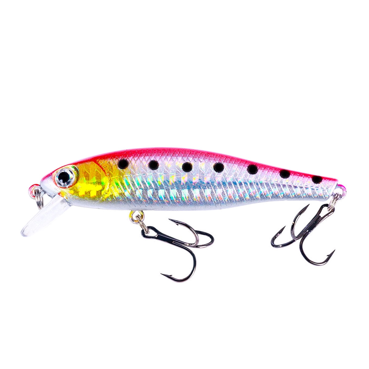 HENGJIA 20 Pack Fishing Lures Hard Baits, 3D Eyes Minnow Fishing Lures Crankbait, Swimbait Fishing Tackle Lure Kit for Freshwater/Saltwater/Topwater, Bass, Trout, Walleye, Redfish