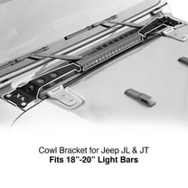 XKGLOW Cowl Light Bar Bracket fits Jeep Gladiator JT & Fits Wrangler JL