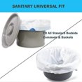 thumbnail image 4 of Disposable Commode Liner Bags Pack 50 Adult Bedside Commode Liners Bed Pan Liners Disposable Waste Bags For Commode Chair,portable Toilet Bags,camping, 4 of 5