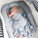 thumbnail image 2 of Cuna De Bebé Que Rodea El Parachoques De La Cama Parachoques De Cuna, Armadura De Estilo Cocodrilo Que Rodea La Cama, Protección De La Cabeza, Decoración,Gray, 2 of 5