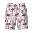 thumbnail image 4 of Lsque Mens Swim Trunks Pineapple Flamingo Pattern - Bathing Suit Compression Liner - Beach Swim Shorts Swimwear - (S-3XL) - Stretch Quick Dry -Medium, 4 of 9