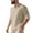 Khaki, variant on Men's Athletic Shirts & Tees Cotton Linen Long-Sleeved Shirts Solid Color Stand-Up Collar Casual Beach Style Plus Size Grunge Tops Light Blue XL