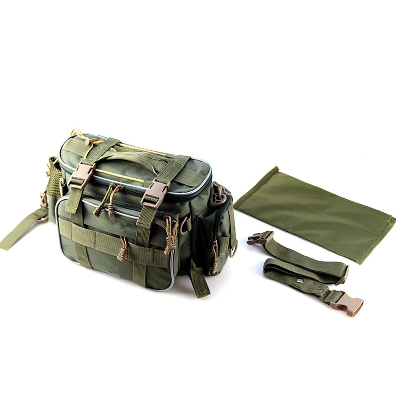Fishing Tackle Bag Gear Storage Organizer Waist Messenger Bag