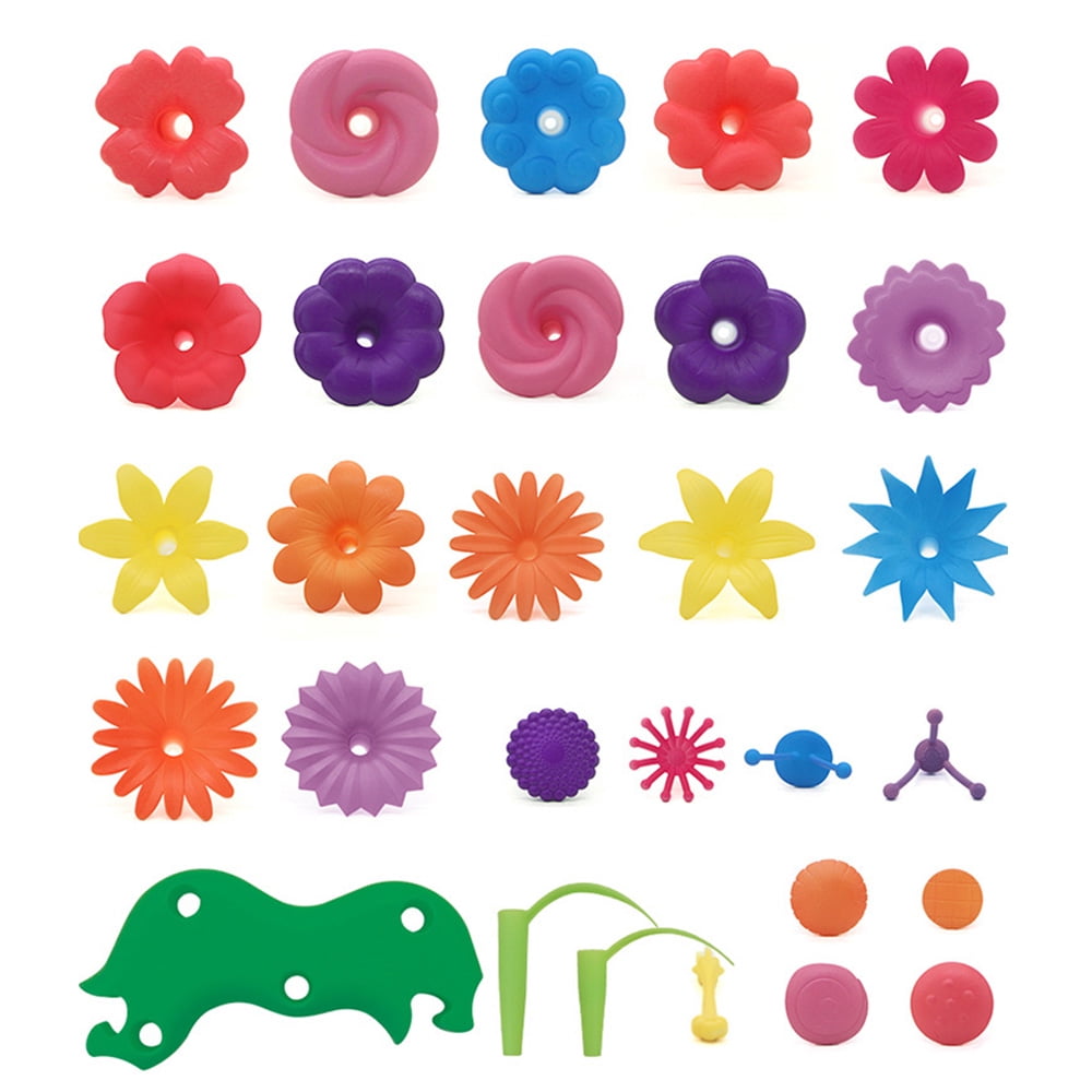 Flower Garden Educational Creative Playset Model Building Kits Plastic, 1.56 oz, 46 Pcs