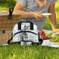 thumbnail image 2 of Herdesigns Wolf Insulated Lunch Bag for Women Men Adults Large Reusable Lunch Box Cool Animal Leakproof Cooler Tote Bags with Adjustable Shoulder Strap, 2 of 7