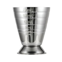 ACDANC 75ml Stainless Steel Measure Cup Jigger Shot Drink Spirit Mixed Cocktail Beaker