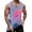 Purple, variant on Men's Hawaiian Palm Tree Print Tank Top, Summer Beach Sleeveless Vest, Casual Coconut Pattern Singlet for Vacation Style