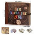thumbnail image 2 of Libro de aventuras, diario de viaje, álbum de fotos, estilo retro, regalo, 2 of 9