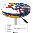 thumbnail image 4 of Balery The Map Of United States Fundas de asiento para taburete de bar redondo de tela de terciopelo ajustables que protegen de arañazos y manchas para sillas de 14 a 17 pulgadas.-12 inch, 4 of 7