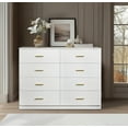 thumbnail image 7 of Aukfa Wood 8 Drawer Dresser, Chest of 8 Drawers for Bedroom Living Room,White, 7 of 7