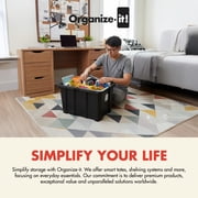Ramtuff 6 Pack Stackable Storage Container and ORGANIZE-IT! 4 Pack Tote Dividers
